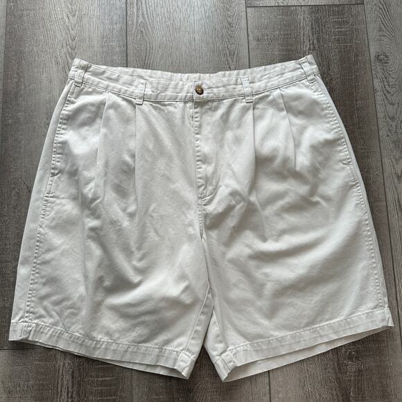 Brooks Brothers Other - Brooks Brothers Men's Pleat Front Chino Shorts Size 36 Inseam 8" Classic Preppy